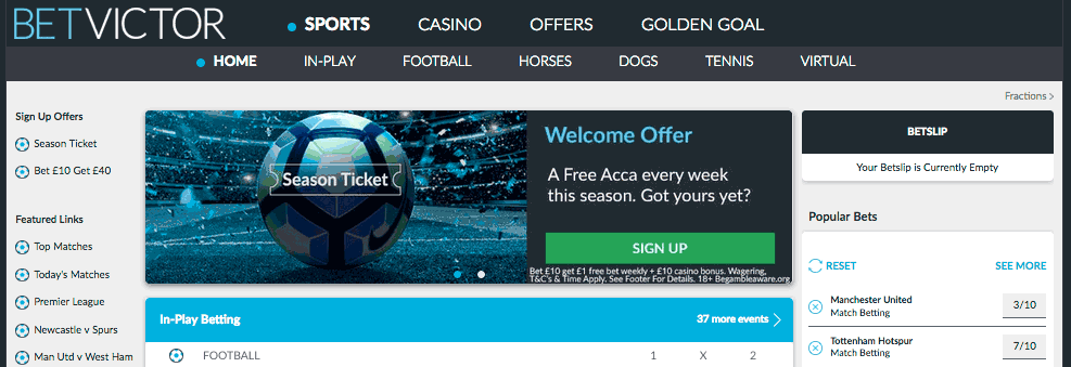 Betvictor sports