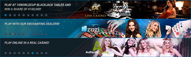 1xbet live casino